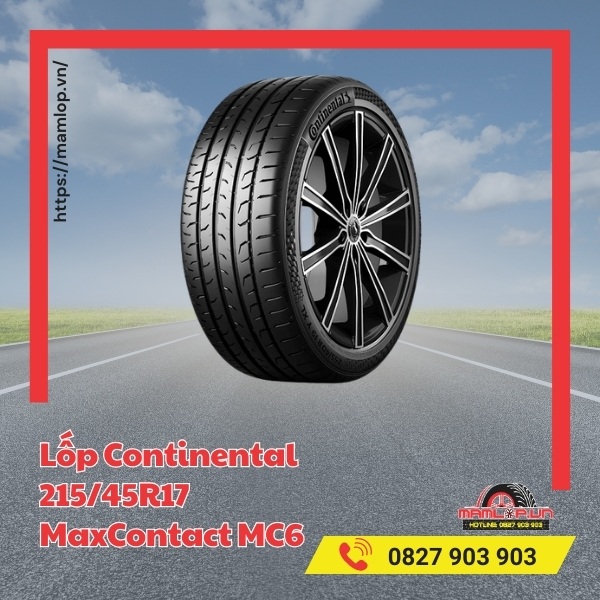 Lốp Continental 215/45R17 MaxContact MC6 tương thích với xe gì?
