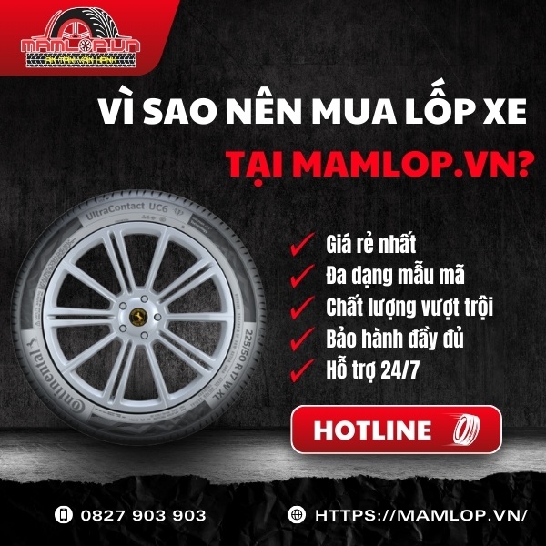 Địa chỉ cung cấp lốp ô tô Continental 215/50R17 UltraContact UC6 chính hãng giá rẻ