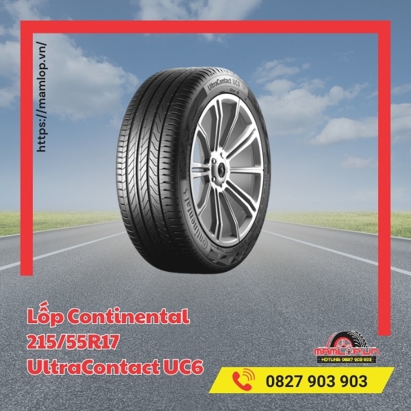 Lốp Continental 215/55R17 UltraContact UC6 tương thích với xe gì?