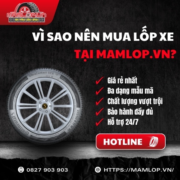 Đặt mua lốp Continental 215/55R17 UltraContact UC6 chính hãng tại Mamlop.vn