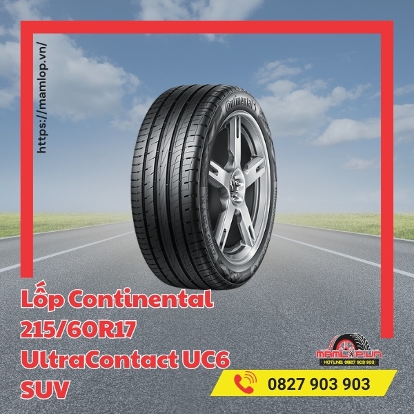Lốp Continental 215/60R17 UltraContact UC6 SUV phù hợp với xe nào?