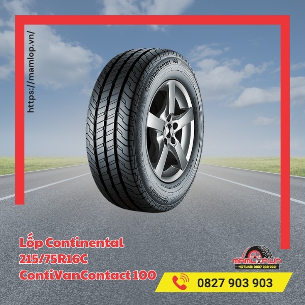 Đặc điểm của lốp ô tô Continental 215/75R16C ContiVanContact 100