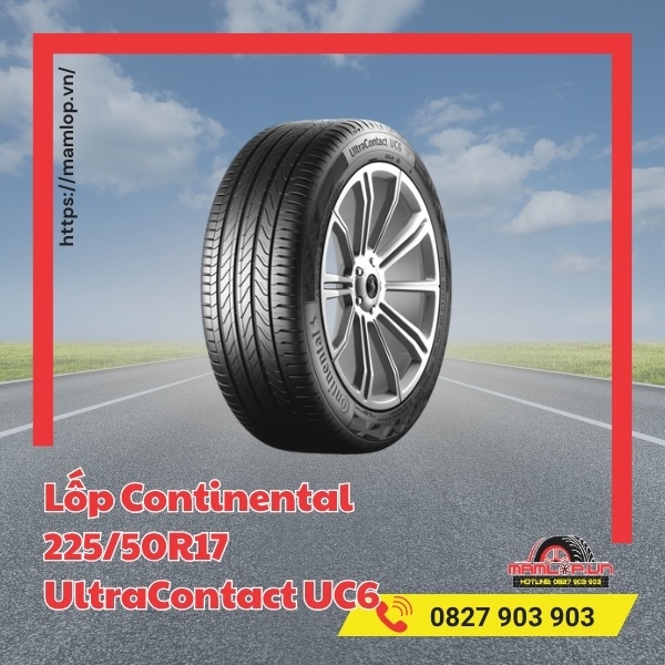 Lốp Continental 225/50R17 UltraContact UC6 tương thích với xe gì?