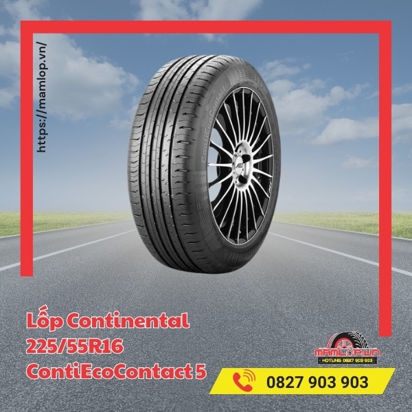 Lốp Continental 225/55R16 ContiEcoContact EC5 tương thích với xe gì?