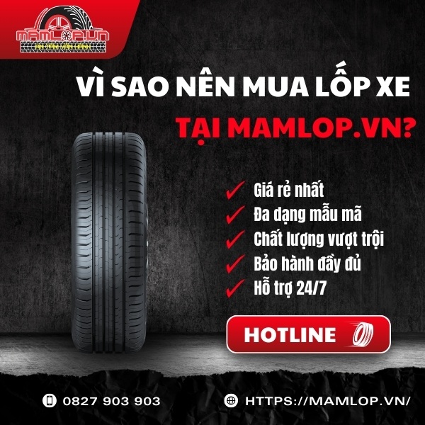 Địa chỉ cung cấp vỏ Continental 225/55R16 ContiEcoContact EC5 chính hãng giá tốt