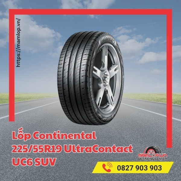 Dòng xe tương thích vỏ Continental 225/55R19 UltraContact UC6 SUV