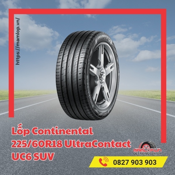 Lốp Continental 225/60R18 UltraContact UC6 SUV phù hợp dòng xe nào?