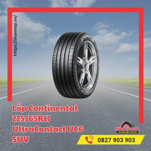Lốp Continental 225/65R17 UltraContact UC6 SUV tương thích với xe gì?