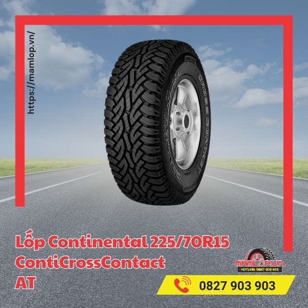 Lốp Continental 225/70R15 ContiCrossContact AT tương thích với xe nào?