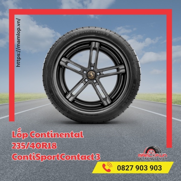 Lốp Continental 235/40R18 ContiSportContact 3 phù hợp dòng xe nào?