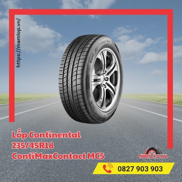 Lốp Continental 235/45R18 ContiMaxContact MC5 tương thích với xe gì?