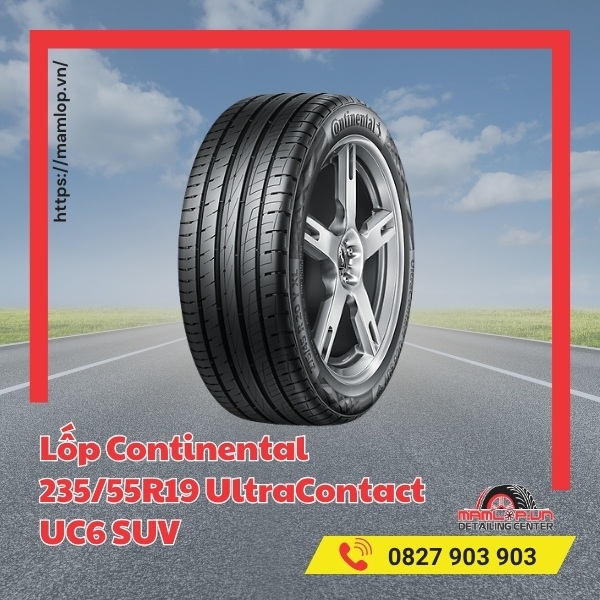 Lốp Continental 235/55R19 UltraContact UC6 SUV tương thích với xe nào?