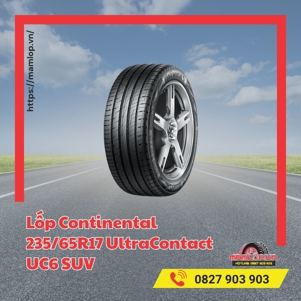 Lốp Continental 235/65R17 UltraContact UC6 SUV phù hợp với xe gì?