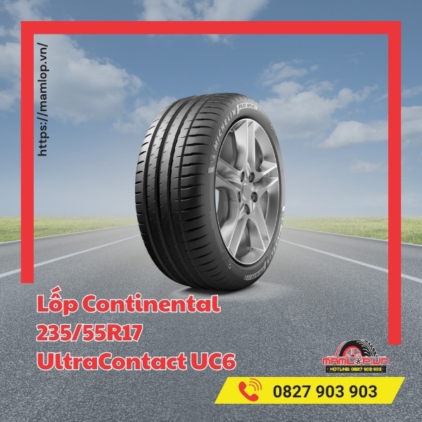Lốp Continental 235/55R17 UltraContact UC6 tương thích với dòng xe nào?