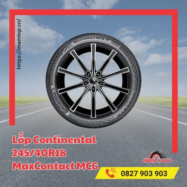 Lốp Continental 245/40R18 MaxContact MC6 tương thích với xe gì?