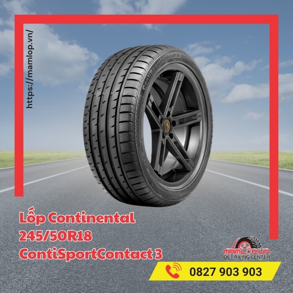 Đặc điểm nổi bật của vỏ Continental 245/50R18 ContiSportContact 3