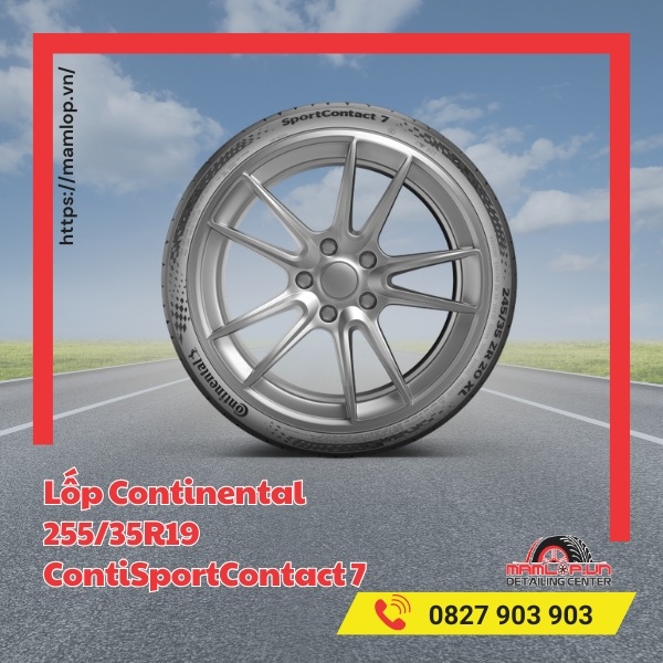 Lốp Continental 255/35R19 ContiSportContact 7 tương thích với xe gì?