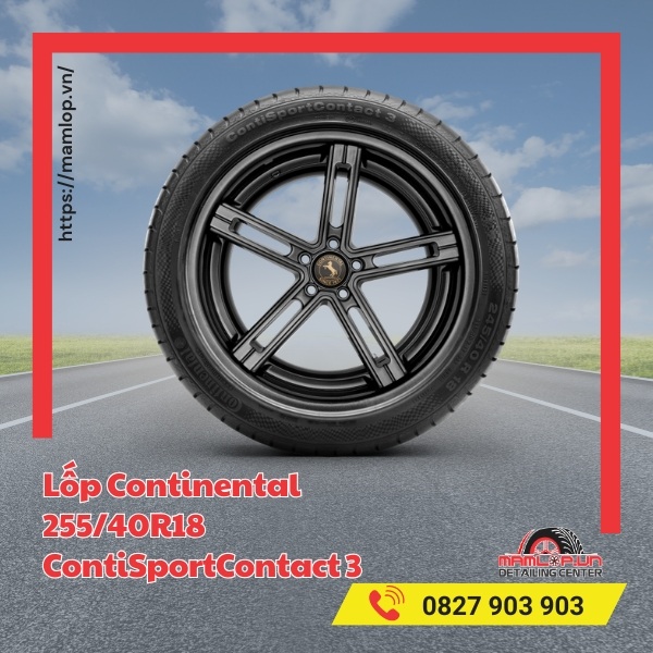 Lốp Continental 255/40R18 ContiSportContact 3 phù hợp với xe gì?
