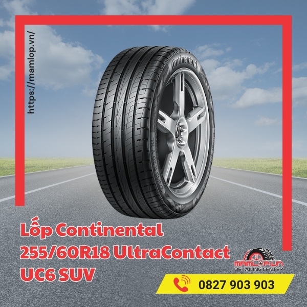 Lốp Continental 255/60R18 UltraContact UC6 SUV phù hợp dòng xe nào?