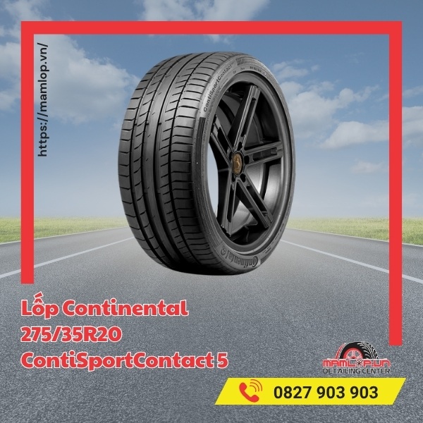 Lốp Continental 275/35R20 ContiSportContact 5 tương thích với xe gì?