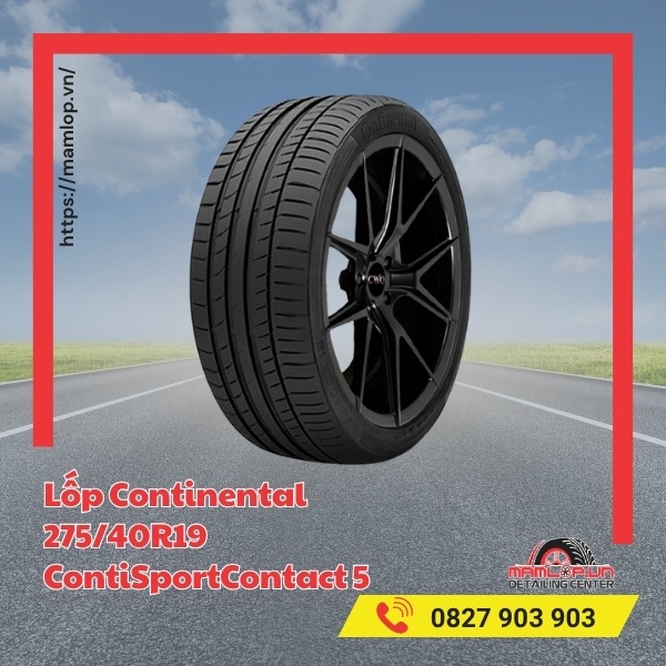 Lốp Continental 275/40R19 ContiSportContact 5 phù hợp dòng xe gì?