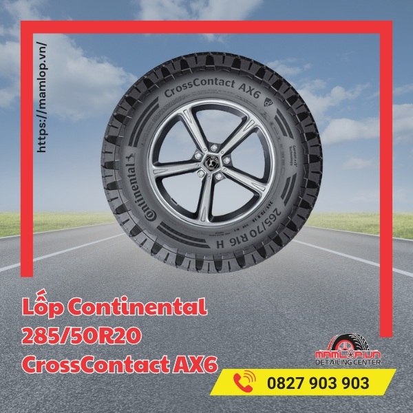 Dòng xe tương thích với lốp ô tô Continental 285/50R20 CrossContact AX6