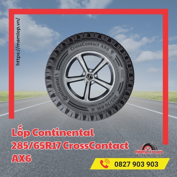 Lốp Continental 285/65R17 CrossContact AX6 phù hợp với xe nào?