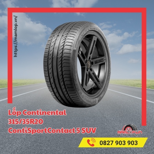 Lốp Continental 315/35R20 ContiSportContact 5 SUV tương thích với xe gì?