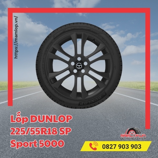 Lốp Dunlop 225/55R18 SP Sport 5000 tương thích dòng xe nào?