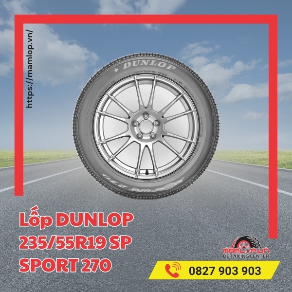 Lốp Dunlop 235/55R19 SP Sport 270 tương thích dòng xe gì?