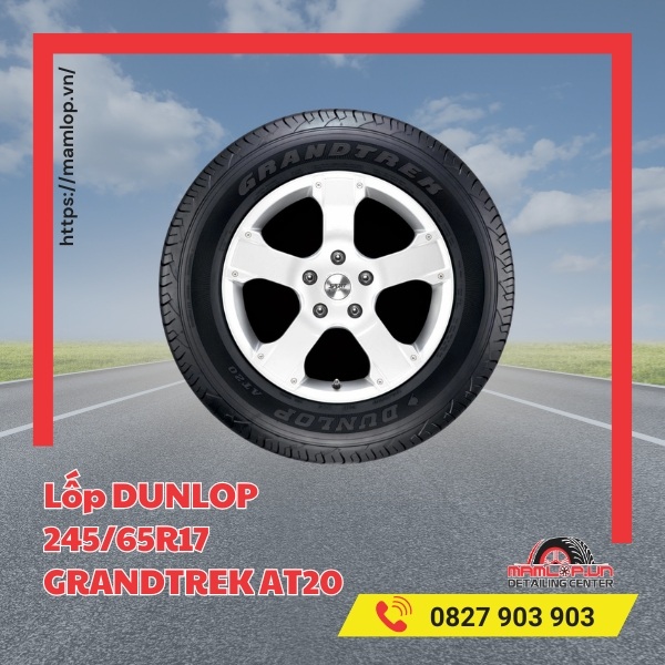 Lốp DUNLOP 245/65R17 GRANDTREK AT20 tương thích với dòng xe gì?