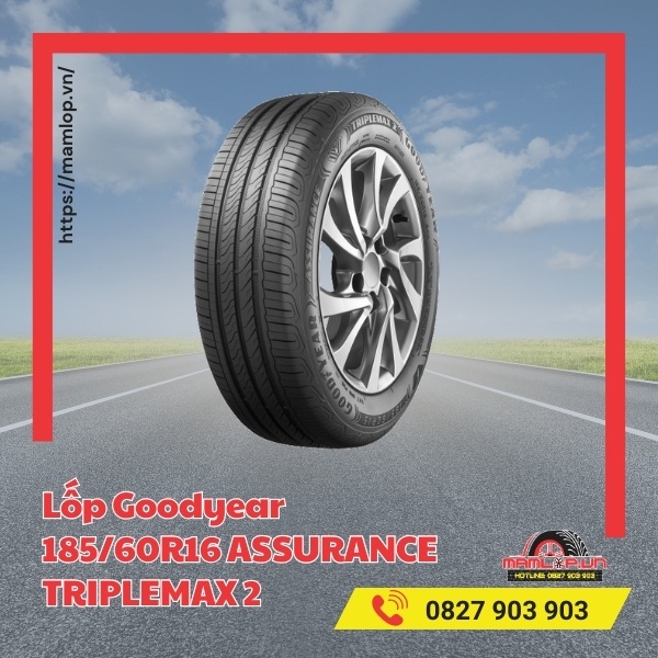 Lốp Goodyear 185/60R16 ASSURANCE TRIPLEMAX 2 phù hợp với xe nào?