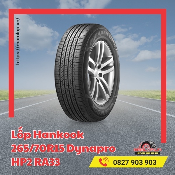 Lốp Hankook 265/70R15 Dynapro HP2 RA33 phù hợp với xe nào?