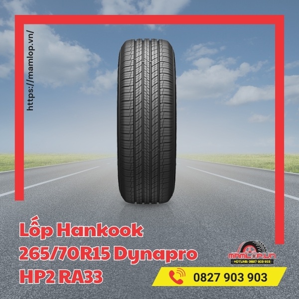 Lưu ý khi dùng lốp xe Hankook 265/70R15 Dynapro HP2 RA33