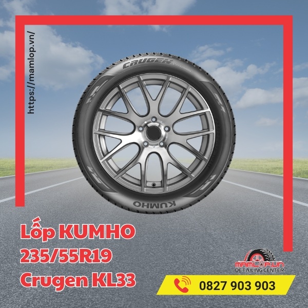 Dòng xe tương thích với lốp Kumho 235/55R19 Crugen KL33