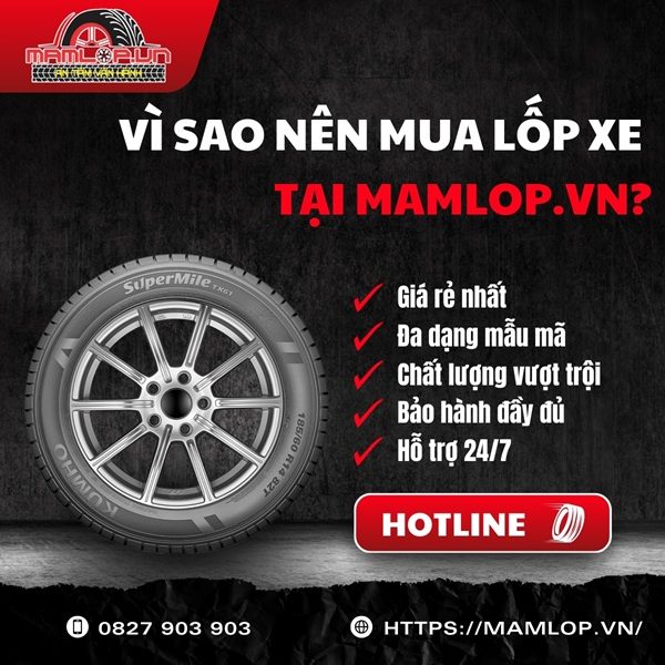 Địa chỉ mua vỏ Kumho Super Mile TX61 chính hãng giá tốt TPHCM