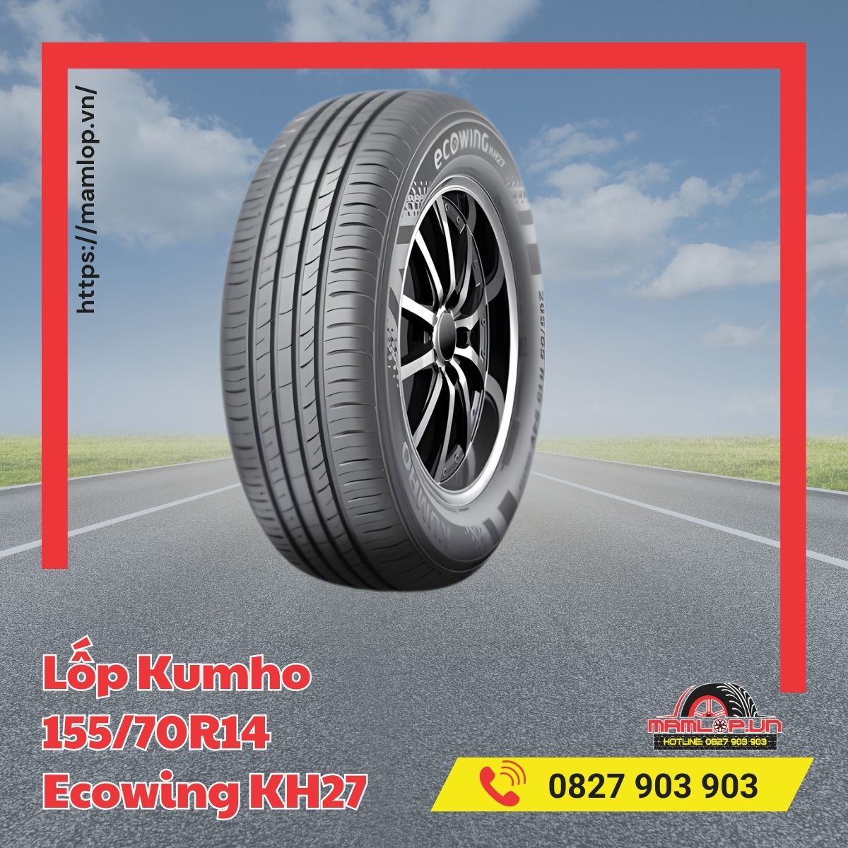 Các loại xe sử dụng lốp Kumho 155/70R14 Ecowing KH27
