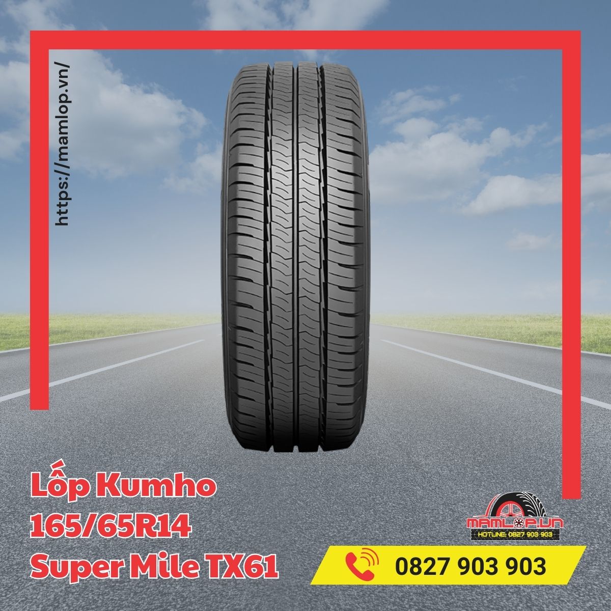 Đặc điểm của vỏ xe Kumho 165/65R14 Super Mile TX61