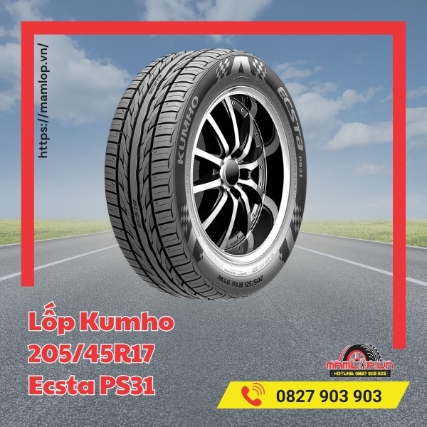 Lốp Kumho 205/45R17 Ecsta PS31 phù hợp với xe nào?