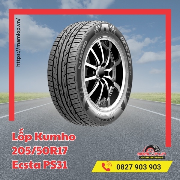 Lốp Kumho 205/50R17 Ecsta PS31 phù hợp với xe gì?