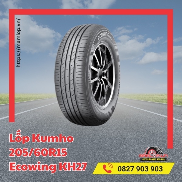 Lốp Kumho 205/60R15 Ecowing KH27 phù hợp với xe nào?