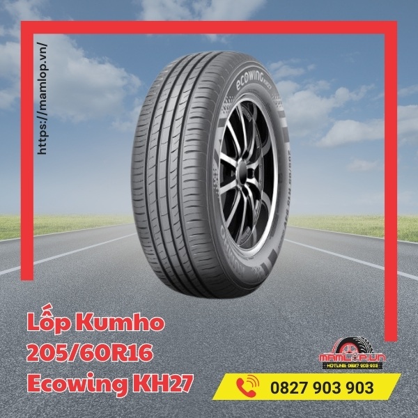 Lưu ý khi sử dụng lốp Kumho 205/60R16 Ecowing KH27