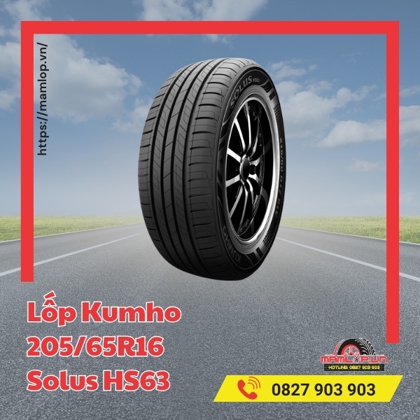 Lốp Kumho 205/65R16 Solus HS63 phù hợp với xe nào?