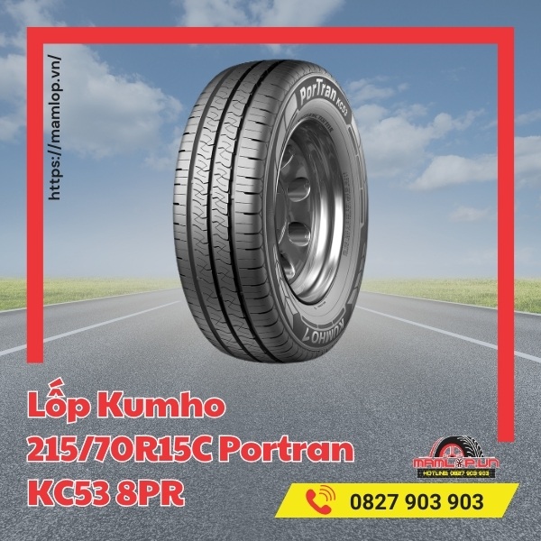 Lốp Kumho 215/70R15C Portran KC53 8PR tương thích với dòng xe nào?