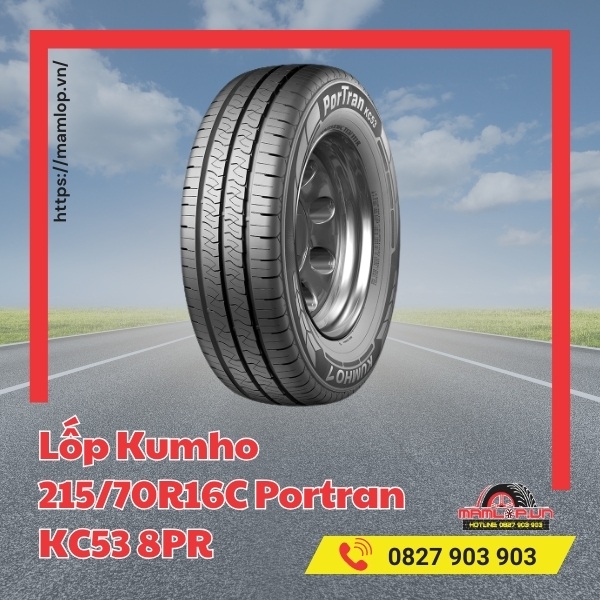 Đặc tính nổi bật của lốp Kumho 215/70R16C Portran KC53 8PR