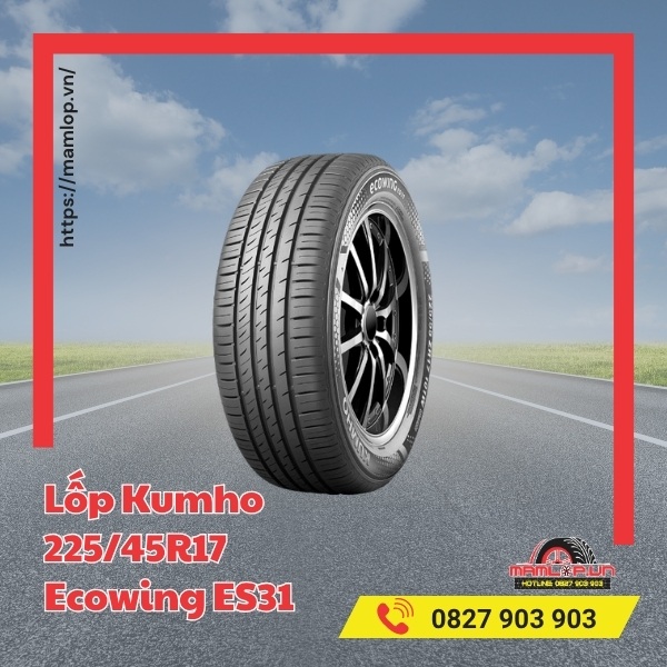 Lốp Kumho 225/45R17 Ecowing ES31 tương thích với xe nào?