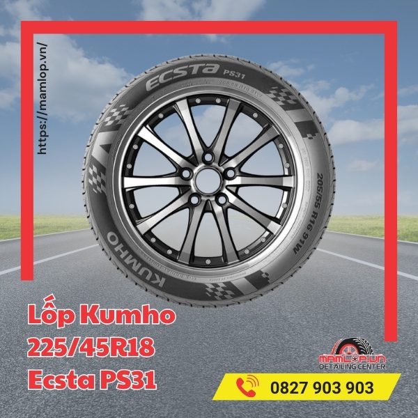 Lốp Kumho 225/45R18 Ecsta PS31 tương thích dòng xe nào?