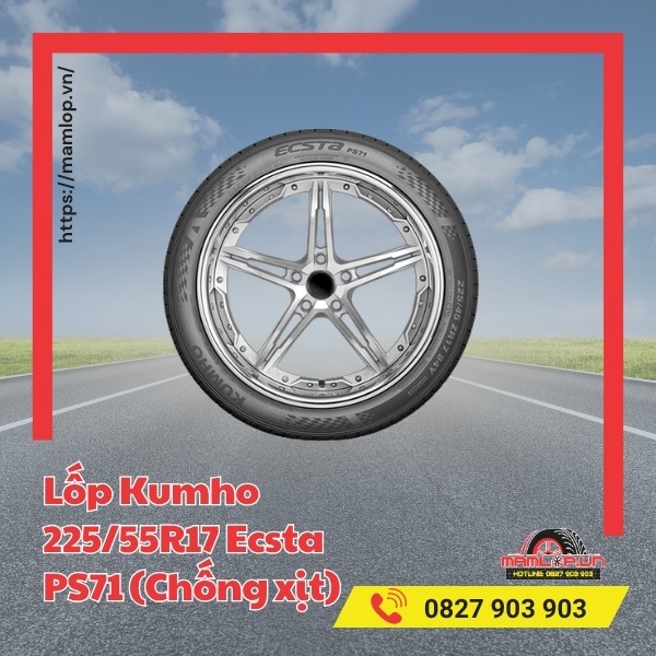 Lốp Kumho 225/55R17 Ecsta PS71 Chống Xịt tương thích với xe nào?