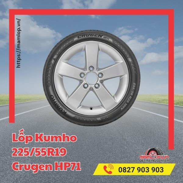 Lốp Kumho 225/55R19 Crugen HP71 tương thích dòng xe nào?