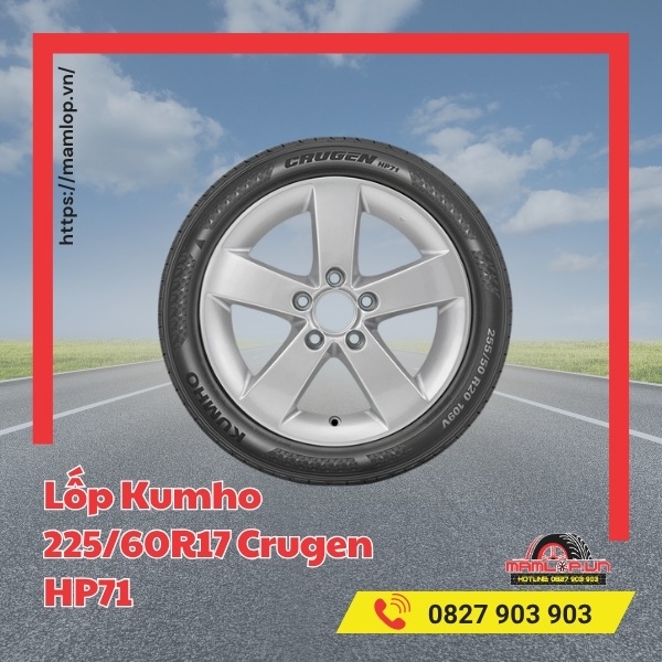 Lốp Kumho 225/60R17 Crugen HP71 phù hợp với xe gì?